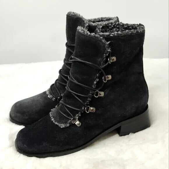 Vintage Black Chunky Y2K Bootie sz US 6 - Picture 3 of 12